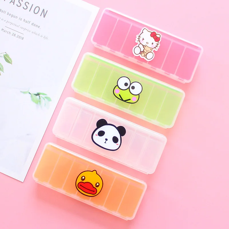 Kawaii Sanrios Anime Cute Cartoon HelloKittys 7 Days Pill Box Girl Heart Adult Mini Portable Large Capacity Doraemon Packing Box
Kawaii Sanrios Anime Cute Cartoon HelloKittys 7 Days Pill Box Girl Heart Adult Mini Portable Large Capacity Doraemon Packing Box