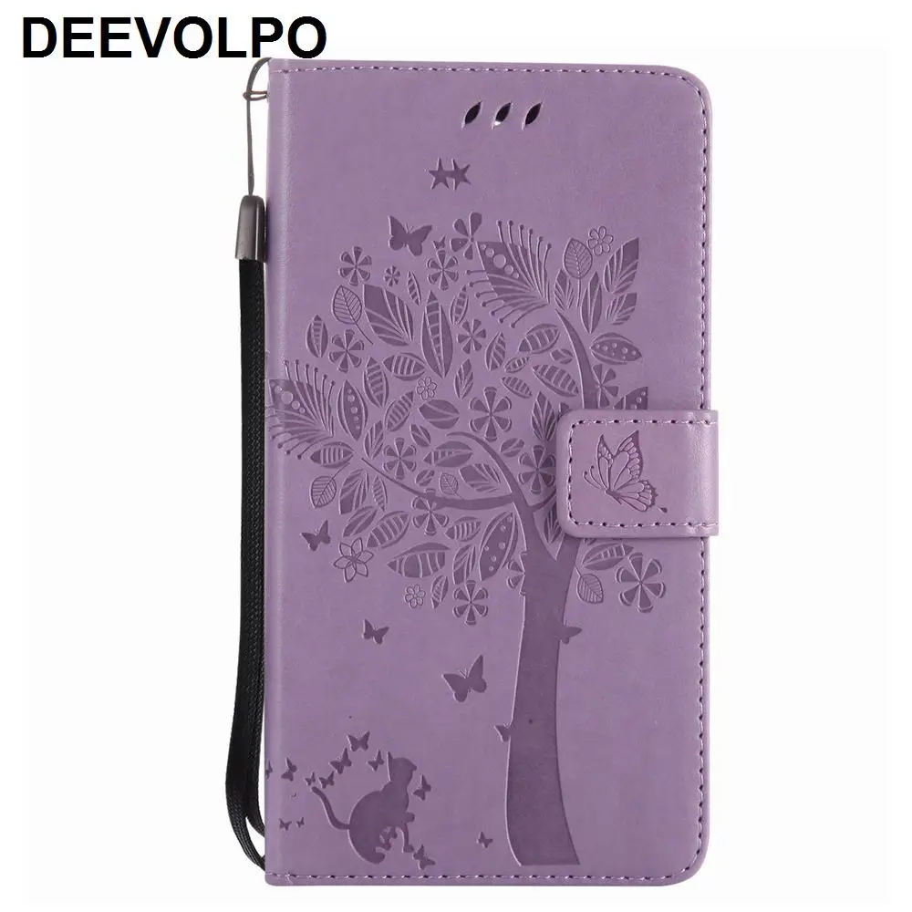 

Flip Cases Coque Leather For LG V30 V20 V10 Stylus 2 3 Plus LS770 LS775 K10 2017 Tree Cat Embossing Wallet Card Slot Cover P06Z