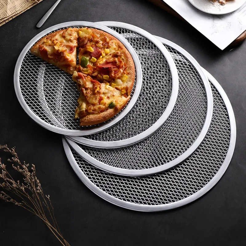 Pizza Baking Tray Aluminum Round Non-stick Mesh Pizza Screen Baking Thin Crust Tray Heat Resistant Easy To Clean Kitchen Tools
Pizza Baking Tray Aluminum Round Non-stick Mesh Pizza Screen Baking Thin Crust Tray Heat Resistant Easy To Clean Kitchen Tools