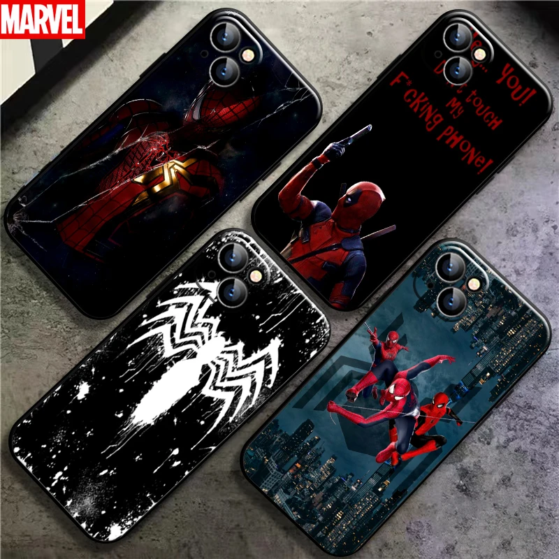 Marvel Deadpool Venom Spiderman For Apple iPhone 13 12 11 Pro Mini X XR XS Max SE 6 6S 7 8 Plus Phone Case Black Liquid Silicon
Marvel Deadpool Venom Spiderman For Apple iPhone 13 12 11 Pro Mini X XR XS Max SE 6 6S 7 8 Plus Phone Case Black Liquid Silicon