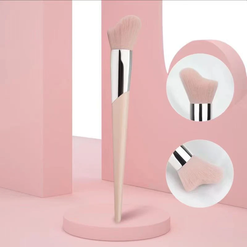 

1pcs Pink Shadow Makeup Brush Oblique Head Shaped Contouring Shadow Brush Loose Powder Makeup Brushes Beauty Cosmetic Tools