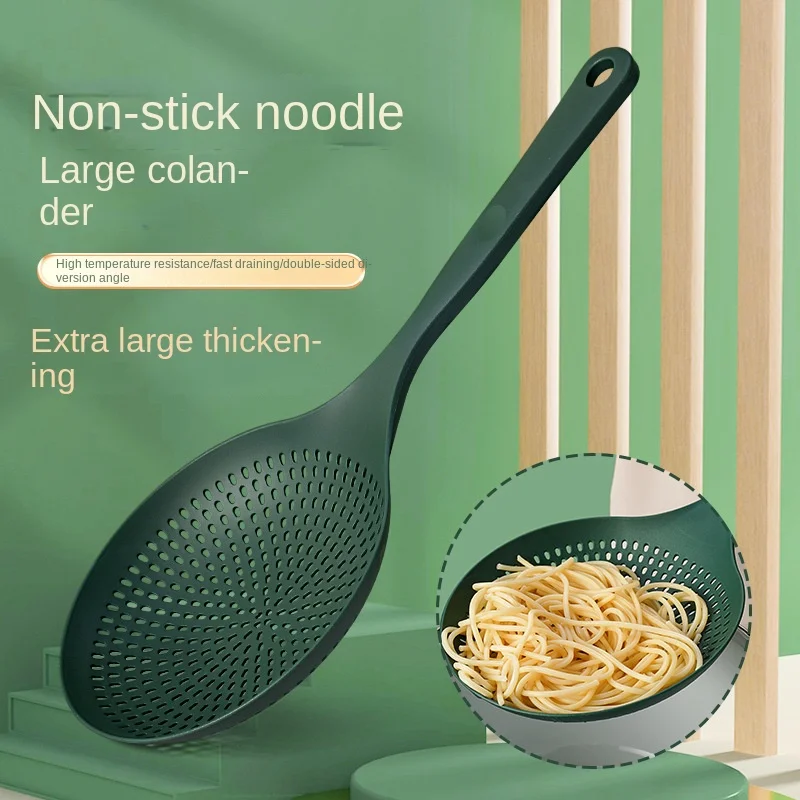 PP plastic colander, hot pot spoon with high temperature resistant noodles in household kitchen, spoon with thick long handle.
PP plastic colander, hot pot spoon with high temperature resistant noodles in household kitchen, spoon with thick long handle.