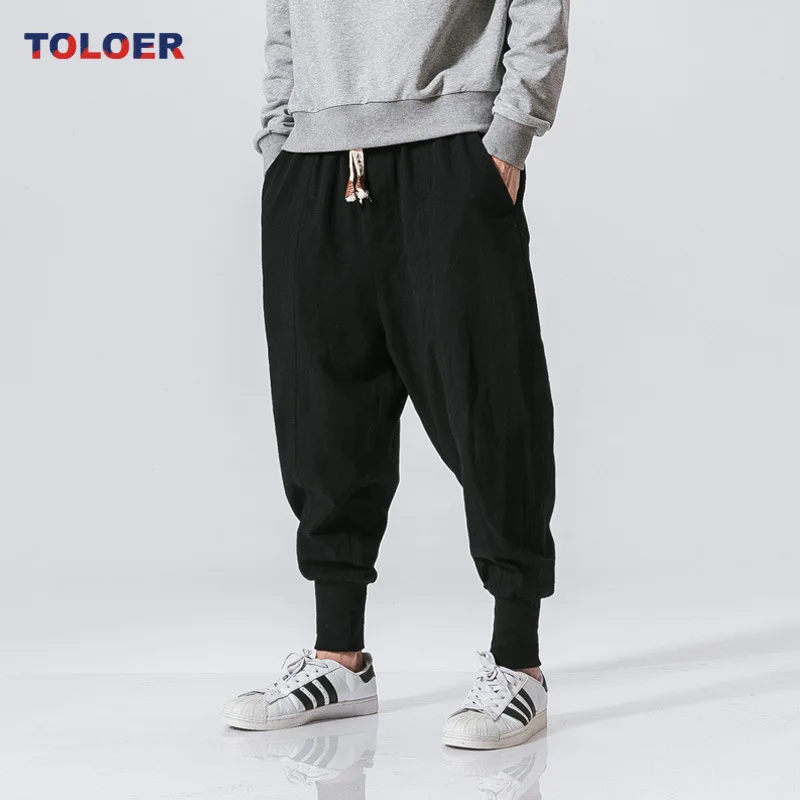 2023 New Baggy Drop-crotch Pants Casual Trousers Men Cotton Linen Harem Pants Solid Elastic Waist Streetwear Hip Hop Joggers
2023 New Baggy Drop-crotch Pants Casual Trousers Men Cotton Linen Harem Pants Solid Elastic Waist Streetwear Hip Hop Joggers