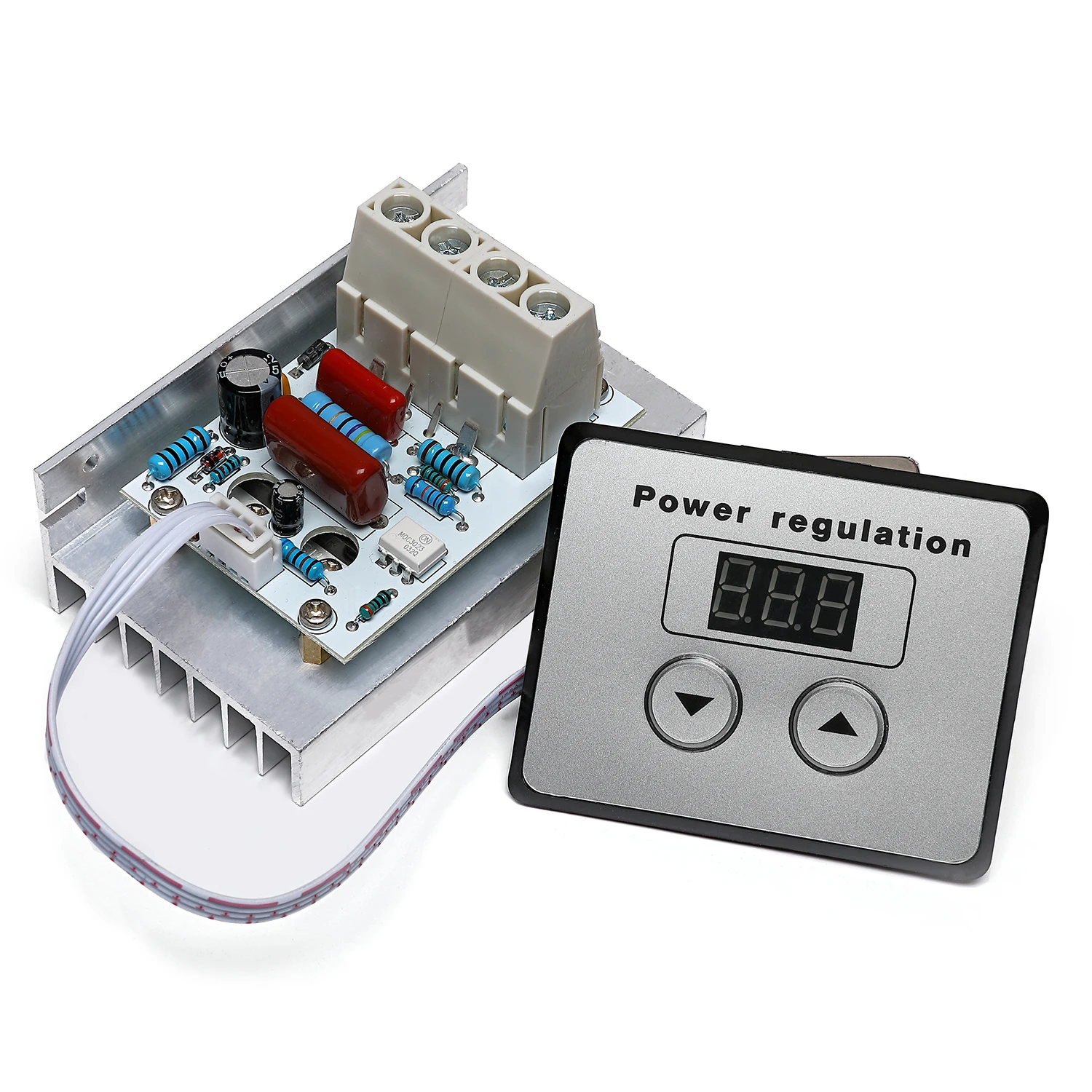 10000W 220V AC 80A Digital TRIAC Voltage Converter Module High Power Two-Way Thyristor Adjustable Voltage Regulator Controller
10000W 220V AC 80A Digital TRIAC Voltage Converter Module High Power Two-Way Thyristor Adjustable Voltage Regulator Controller
