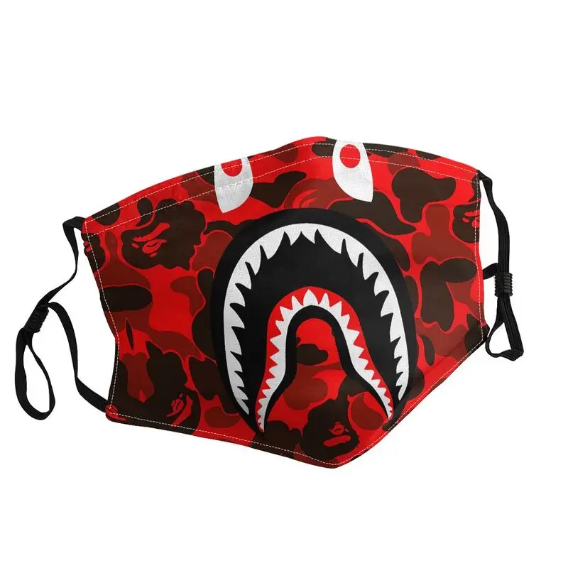 Bape Shark Teeth Camo Red Mask Dustproof Breathable Camouflage Pattern Face Mask Protection Cover Adult Respirator Mouth-Muffle
Bape Shark Teeth Camo Red Mask Dustproof Breathable Camouflage Pattern Face Mask Protection Cover Adult Respirator Mouth-Muffle