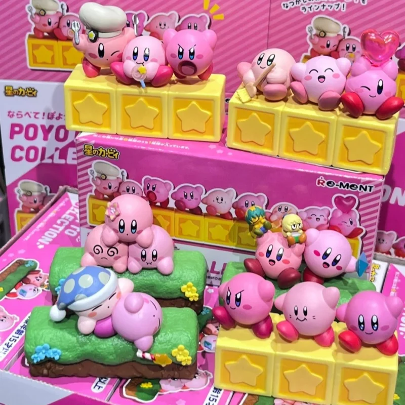 Re-Ment оригинальное аниме Кирби 30-летие Poyotto коллекция Kawaii ПВХ миниатюрная сцена