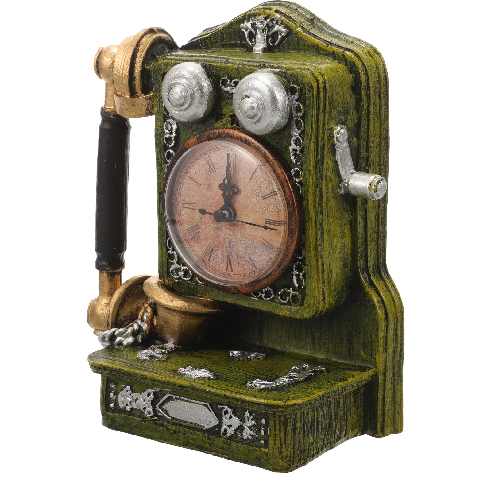 2 Pcs Home Telephone Clock Household Accents Decor Functional Vintage Resin Living Room Decorative Desk
2 Pcs Home Telephone Clock Household Accents Decor Functional Vintage Resin Living Room Decorative Desk