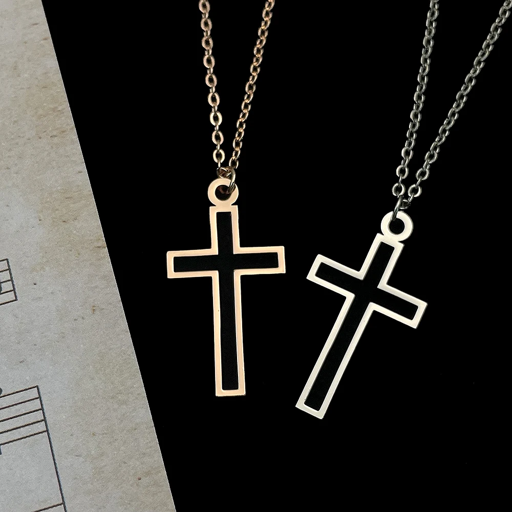 New Hollow Out Cross Pendant Chain Women Necklaces Stainless Steel Jewelry Gifts for Men Gold Necklaces Collar Acero Inoxidable
New Hollow Out Cross Pendant Chain Women Necklaces Stainless Steel Jewelry Gifts for Men Gold Necklaces Collar Acero Inoxidable