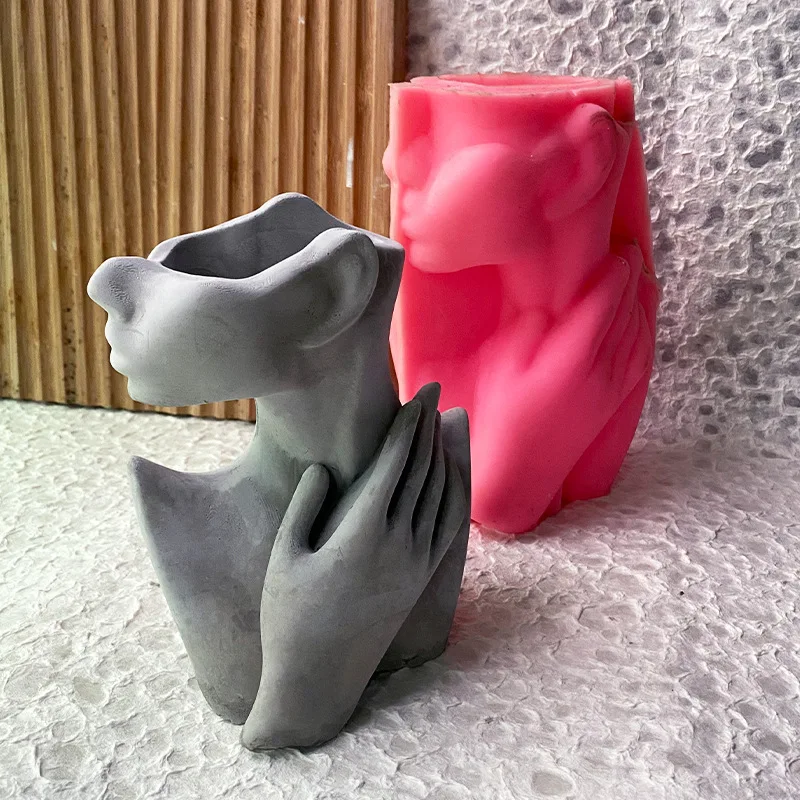 Model Sexy Woman Flower Vase Pot Cement Plaster Nordic Half Body Silicone Mold 
Model Sexy Woman Flower Vase Pot Cement Plaster Nordic Half Body Silicone Mold