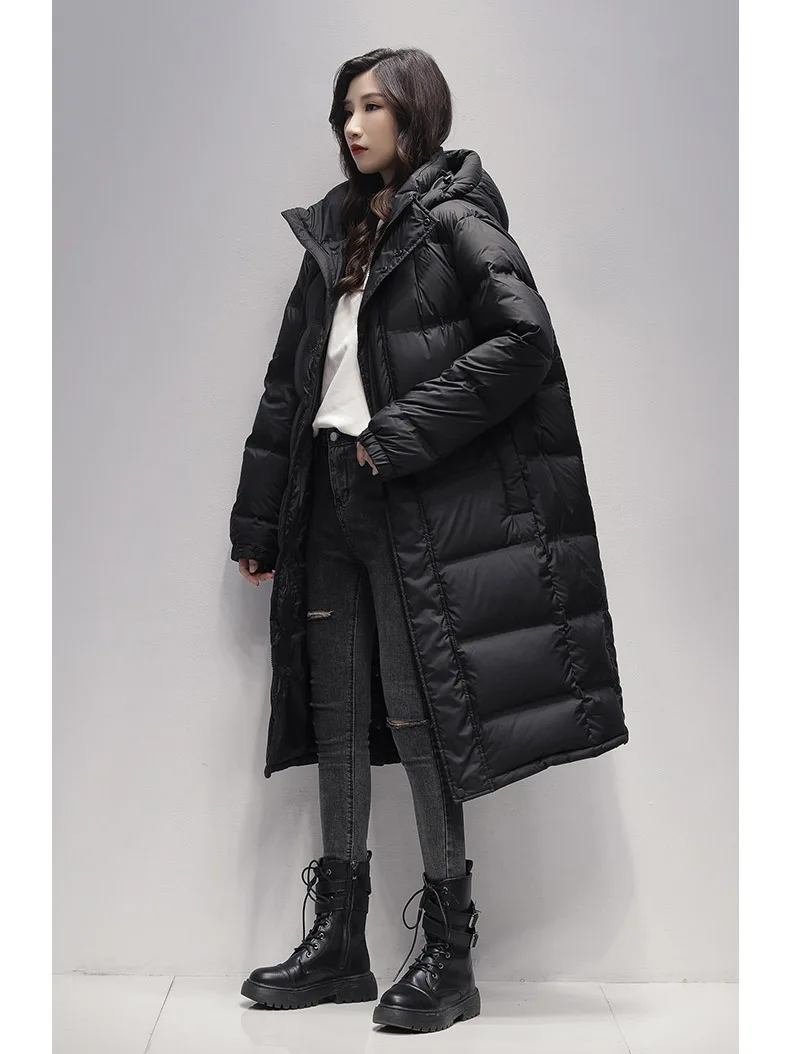 2022 new down jacket women's mid-length long over-the-knee thickened and extended long goose down jacket AA075
2022 new down jacket women's mid-length long over-the-knee thickened and extended long goose down jacket AA075