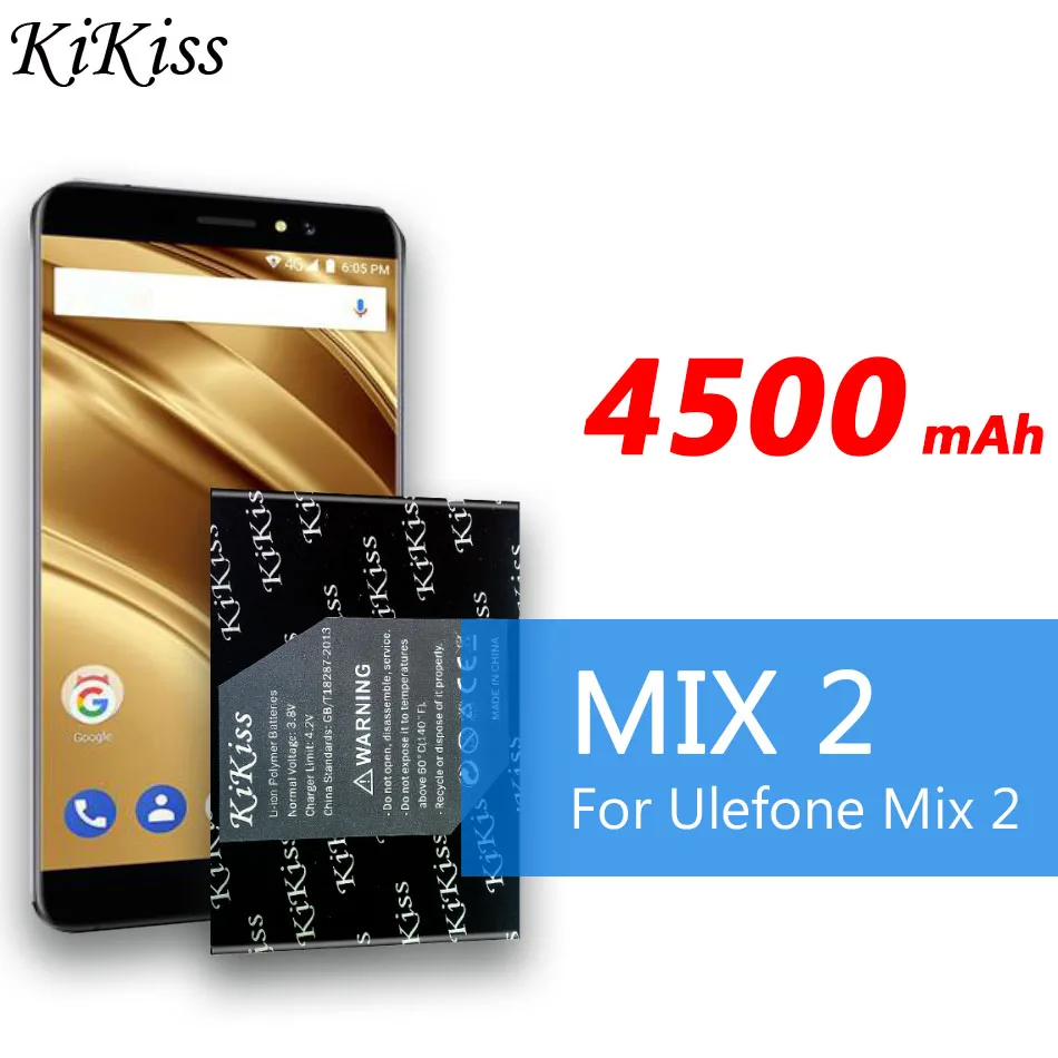 

4500mAh for Ulefone MIX 2 MIX2 Battery Replacement New Original Backup Batteries For Ulefone MIX2 Smart Phone In stock