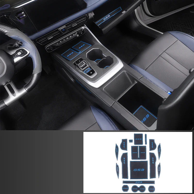 Для GAC GS3 2024 GAC Emzoom 2025 автомобильный Стайлинг Нескользящий коврик для двери, коврик для ворот, слот для чашки, украшение, автоаксессуары 
Для GAC GS3 2024 GAC Emzoom 2025 автомобильный Стайлинг Нескользящий коврик для двери, коврик для ворот, слот для чашки, украшение, автоаксессуары