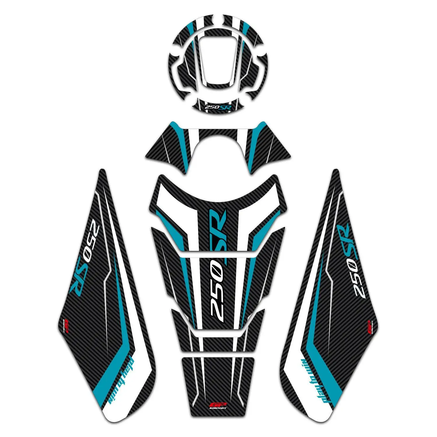 GP композитный для 250SR 2020-2022 совместимый набор бирюзовых ковриков для резервуара
GP композитный для 250SR 2020-2022 совместимый набор бирюзовых ковриков для резервуара