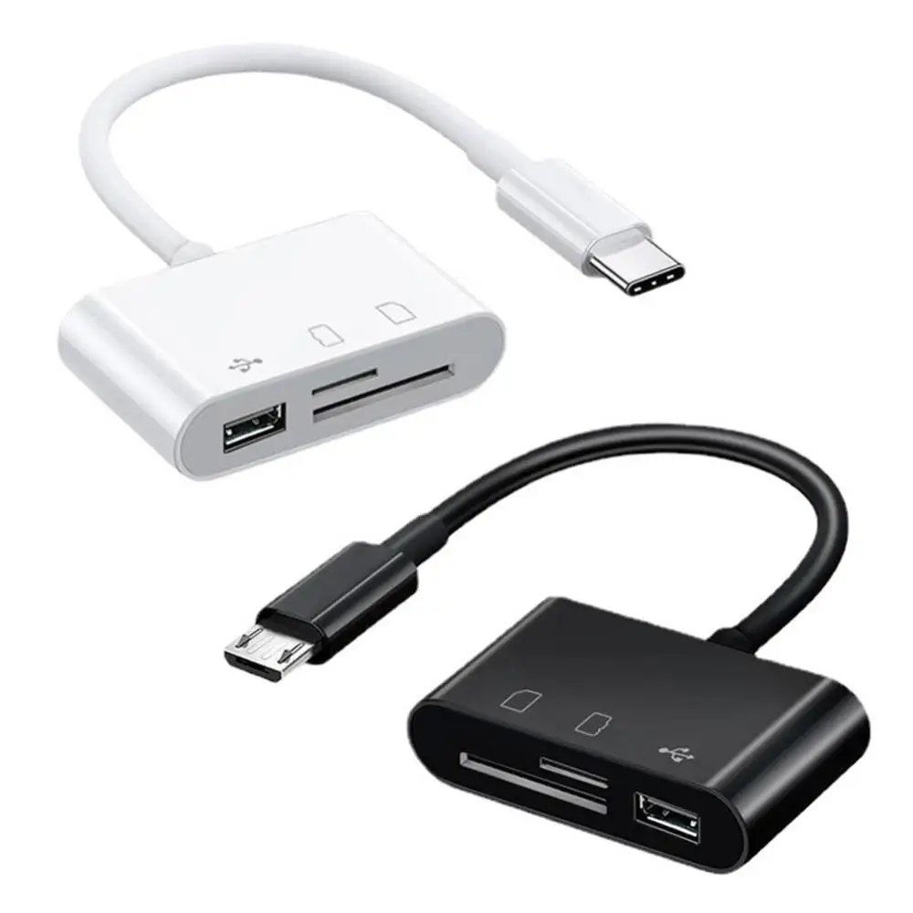 

Convenient Type-c Adapter Otg Writer Usb-c Memory Card Otg Adapter Micro Usb Type C Cardreader Portable Tf Sd Memory Card Reader