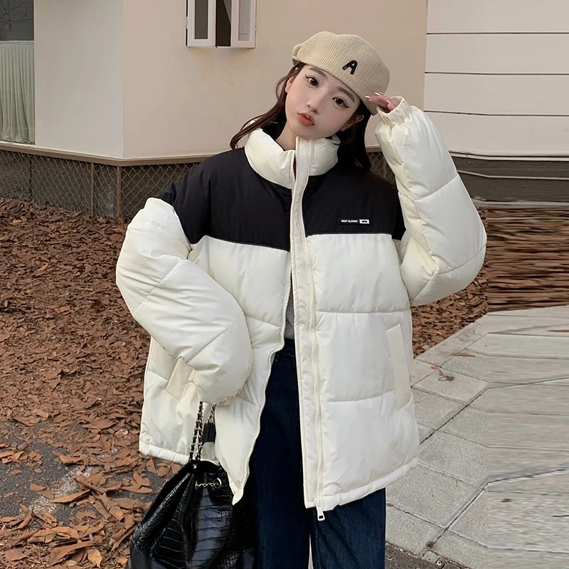Y2K 2023 new woman's cotton jacket warm thick long sleeve casual jacket Female black white couple coat plus size XXL
Y2K 2023 new woman's cotton jacket warm thick long sleeve casual jacket Female black white couple coat plus size XXL