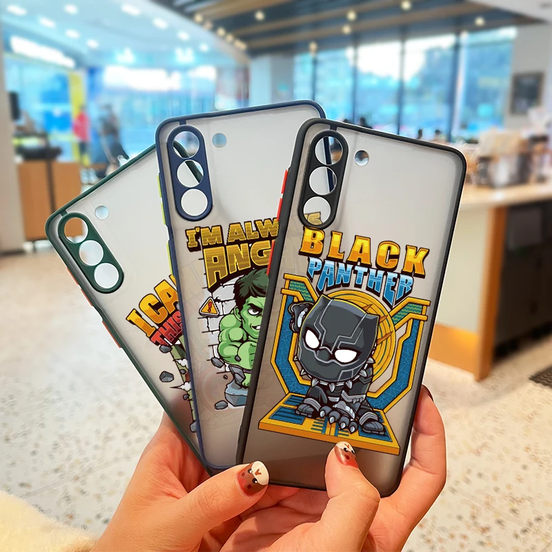 Marvel Avengers cute hero For Samsung S21 20 10 8 9 M62 51 31 30S 20 FE Lite Plus (5G) Frosted Translucent Phone Case
Marvel Avengers cute hero For Samsung S21 20 10 8 9 M62 51 31 30S 20 FE Lite Plus (5G) Frosted Translucent Phone Case