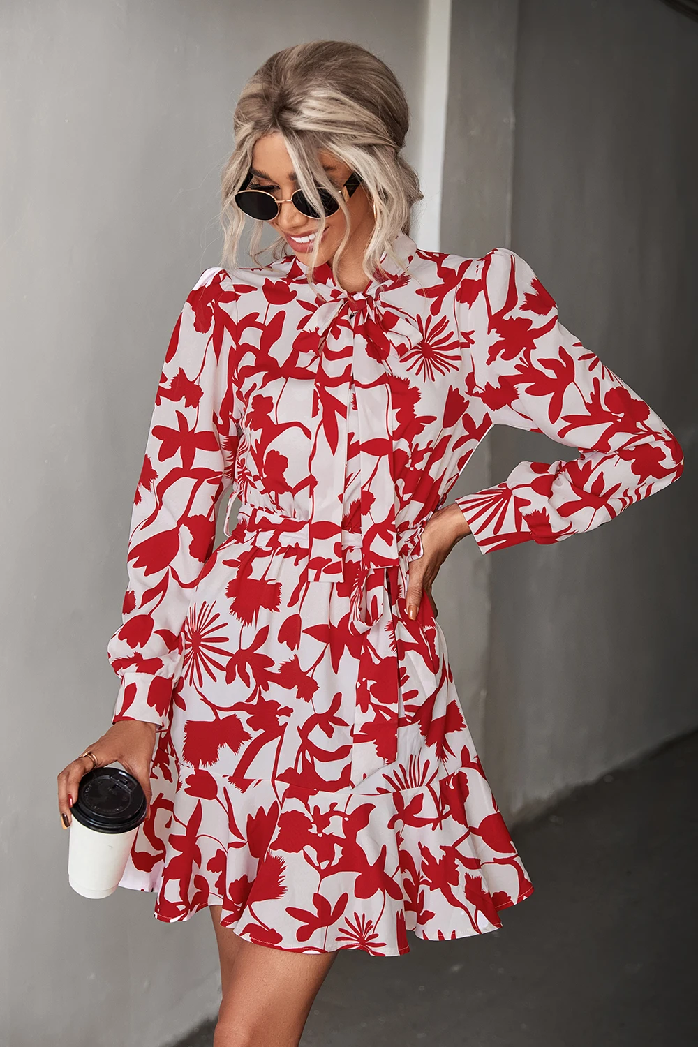 Cherry Invasion Autumn Winter Women Bow Tie Printed Chiffon Casual Elegant Long Sleeve Slim Dress
Cherry Invasion Autumn Winter Women Bow Tie Printed Chiffon Casual Elegant Long Sleeve Slim Dress