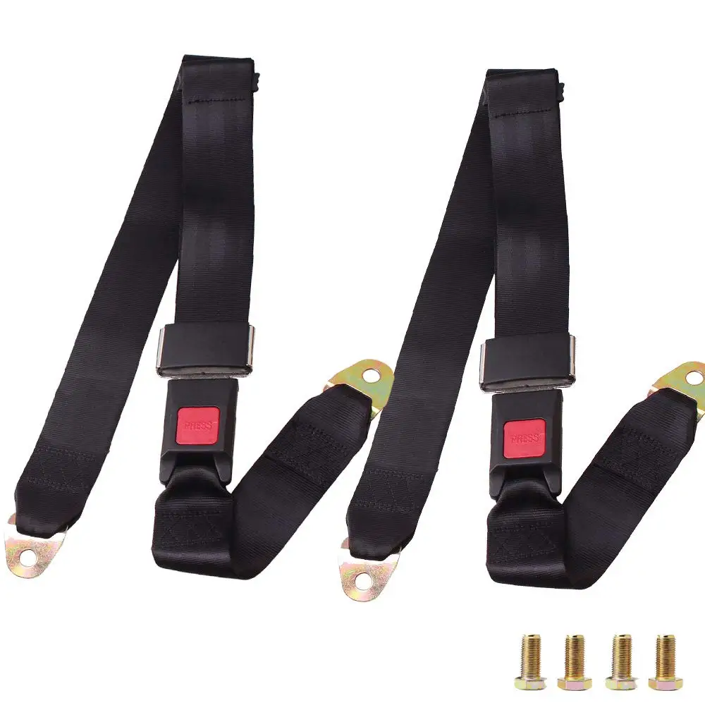 Universal Seat Belt 2 Point Seat Belt Adjustable Lap Strap Buckle For Club Golf Cart,Truck,Go Kart, Van, VR,UTV and Buggies
Universal Seat Belt 2 Point Seat Belt Adjustable Lap Strap Buckle For Club Golf Cart,Truck,Go Kart, Van, VR,UTV and Buggies