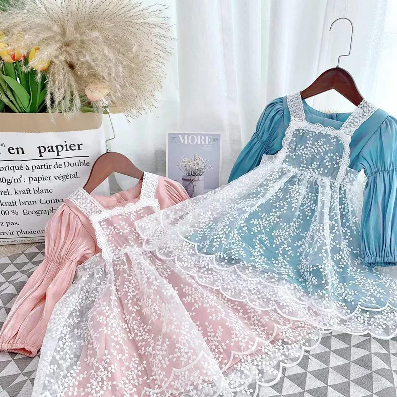 Girls Dress Spring 2022 Girls Lace Smock Dress Princess Dress Two-piece Set Recommended For Ages 3 To 8
Girls Dress Spring 2022 Girls Lace Smock Dress Princess Dress Two-piece Set Recommended For Ages 3 To 8