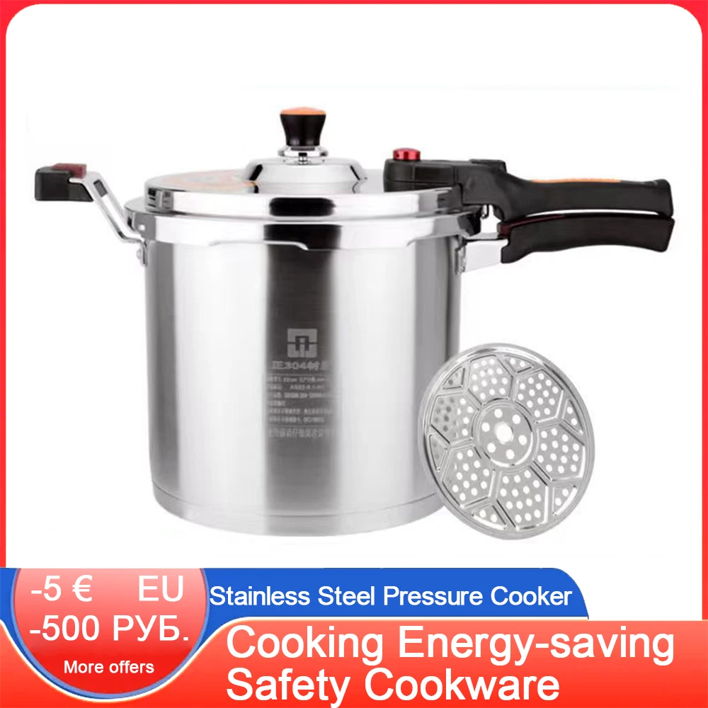 Stainless Steel Pressure Cooker Suitable Types Hassle-free Pressure Canners Stew Pot Cooking Energy-saving Safety Cookware
Stainless Steel Pressure Cooker Suitable Types Hassle-free Pressure Canners Stew Pot Cooking Energy-saving Safety Cookware