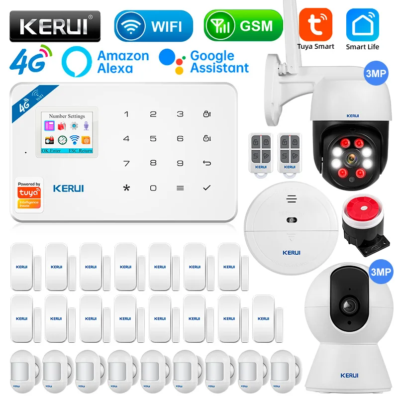 Охранная сигнализация KERUI W184 Tuya Smart Home, GSM 4G Wi-Fi, охранная сигнализация с защитой от кражи, комплект с датчиком, 6 языков, для гаража
Охранная сигнализация KERUI W184 Tuya Smart Home, GSM 4G Wi-Fi, охранная сигнализация с защитой от кражи, комплект с датчиком, 6 языков, для гаража