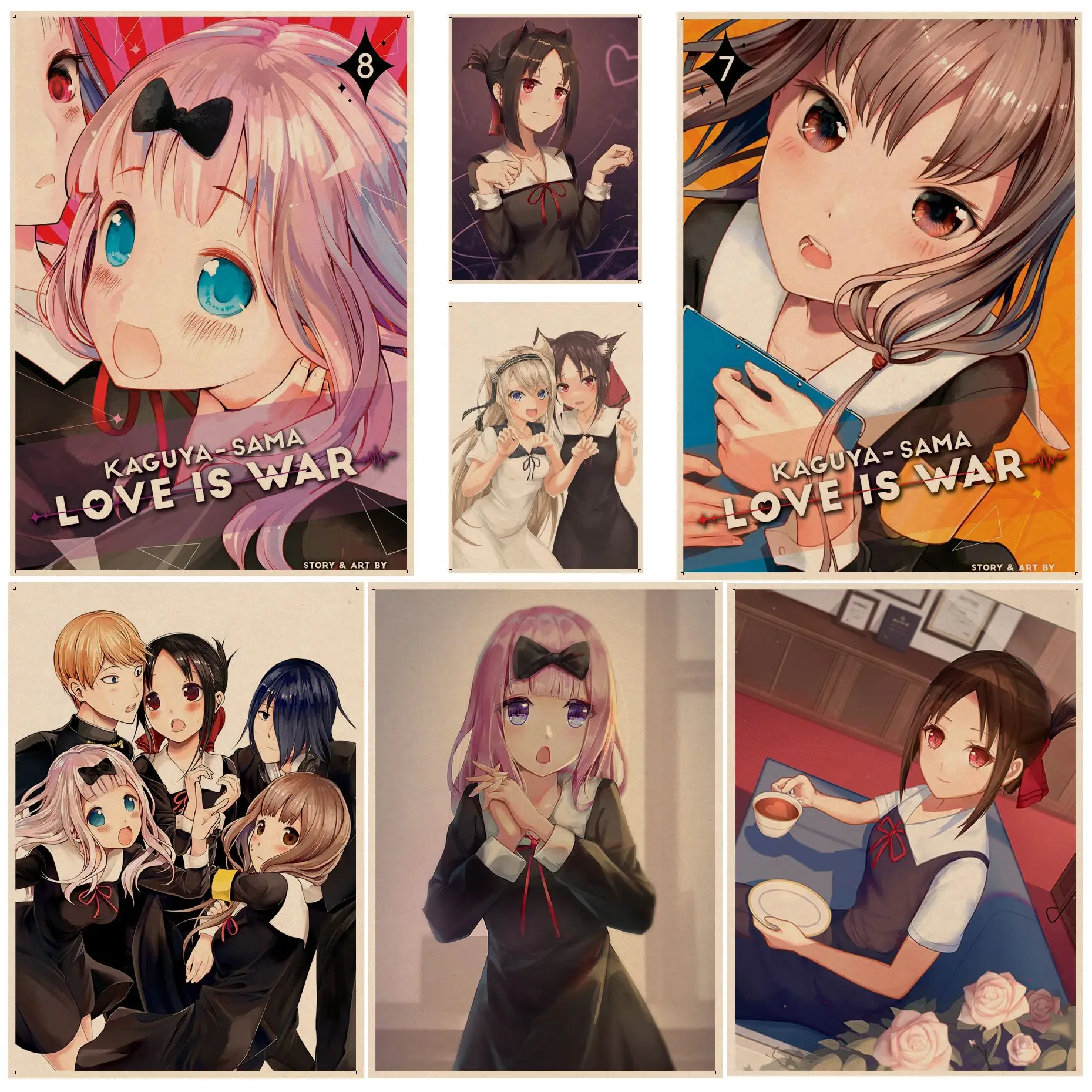 Anime Kaguya Sama Love Is War Classic Movie Posters Decoracion Painting Wall Art Kraft Paper Home decor
Anime Kaguya Sama Love Is War Classic Movie Posters Decoracion Painting Wall Art Kraft Paper Home decor