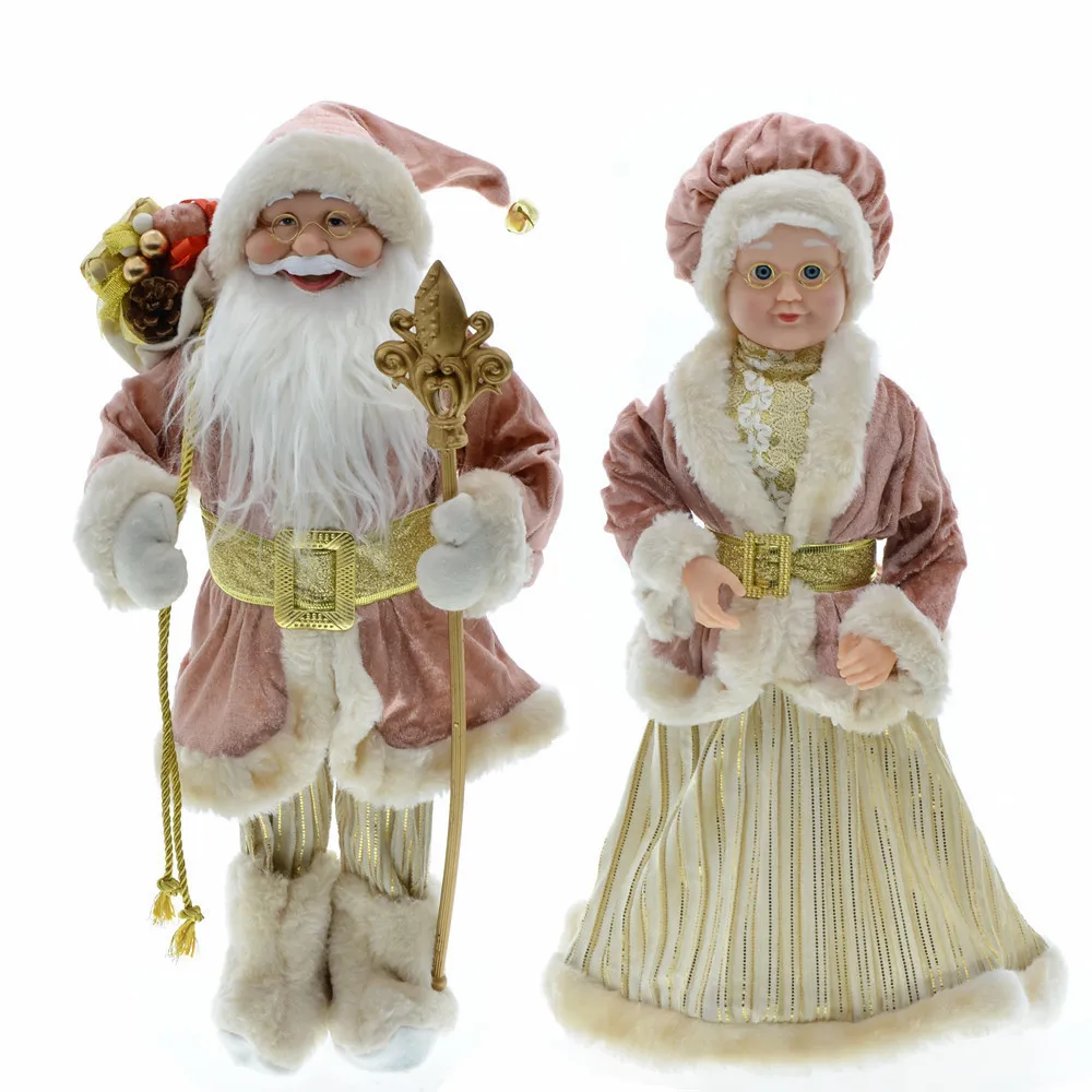 Height 45cm Santa Grandpa Grandma Doll Ornament Ornament Scene Arrangement
Height 45cm Santa Grandpa Grandma Doll Ornament Ornament Scene Arrangement