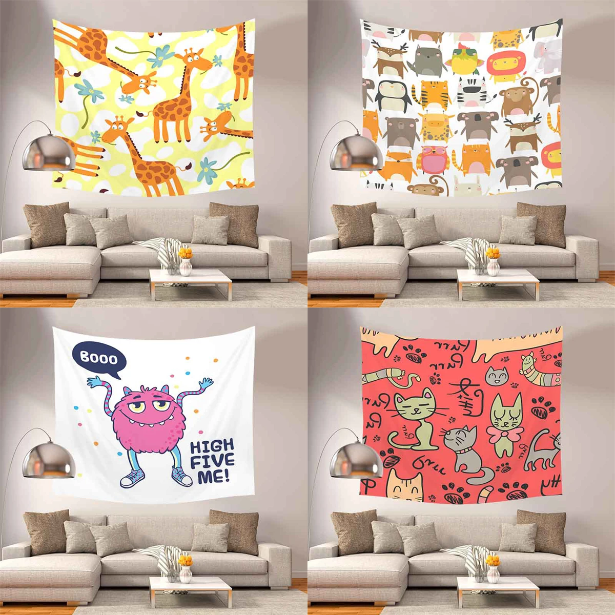ZHENHE Japanese Cartoon Animals Tapestry Home Decor Wall Hanging Tapestries Boho Bedspread Yoga Mat Blanket
ZHENHE Japanese Cartoon Animals Tapestry Home Decor Wall Hanging Tapestries Boho Bedspread Yoga Mat Blanket