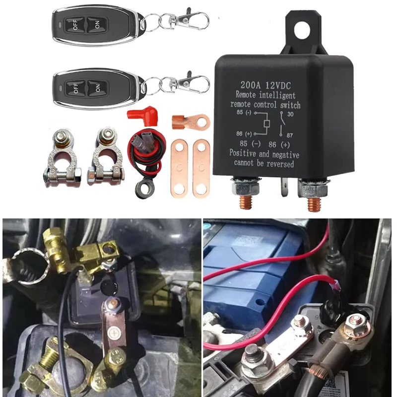 Дистанционный выключатель аккумулятора 12 В, 200 А, обновление предотвращения слива аккумулятора Автомобильный выключатель Противоугонный дистанционный выключатель аккумулятора 
Дистанционный выключатель аккумулятора 12 В, 200 А, обновление предотвращения слива аккумулятора Автомобильный выключатель Противоугонный дистанционный выключатель аккумулятора