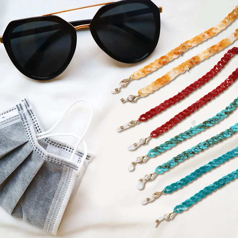 Resin Glasses Chain Amber Acrylic Mask Hanging Chain Mask Snow Neck Chain Largand Eyeglasses Strap Fashion Glasses Accessories
Resin Glasses Chain Amber Acrylic Mask Hanging Chain Mask Snow Neck Chain Largand Eyeglasses Strap Fashion Glasses Accessories