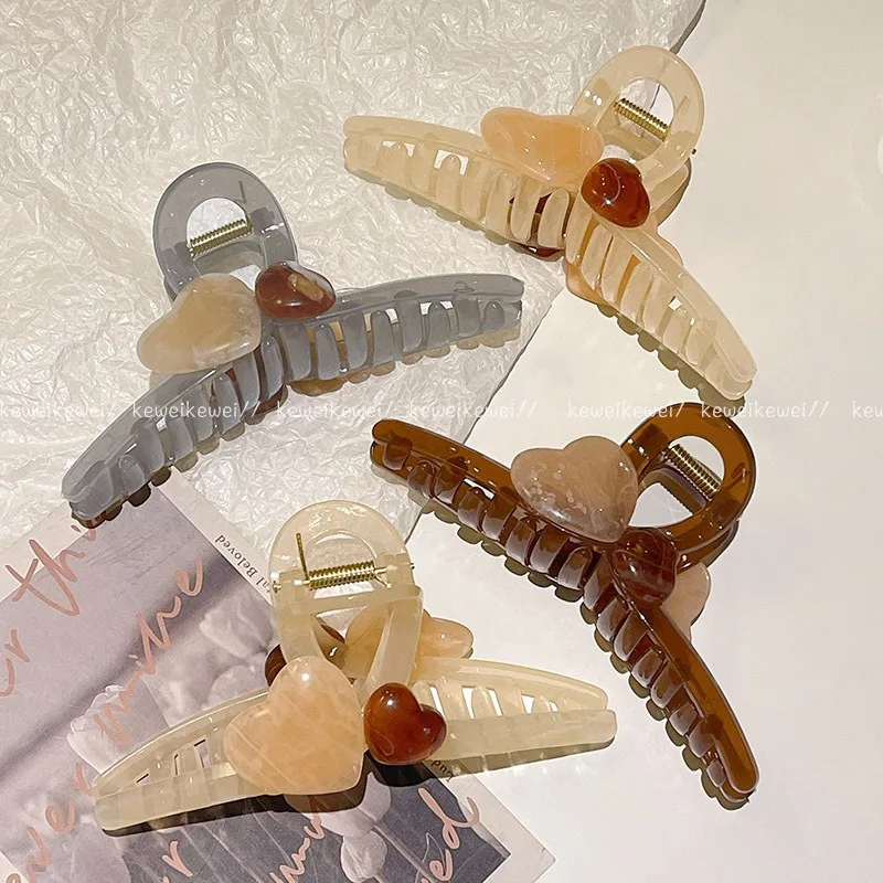 Fashion Flowers Heart Hair Clip Large Barrette Hair Claws Bath Clip Ponytail Clip For Women Girls Claw Clip Hair Accessories
Fashion Flowers Heart Hair Clip Large Barrette Hair Claws Bath Clip Ponytail Clip For Women Girls Claw Clip Hair Accessories