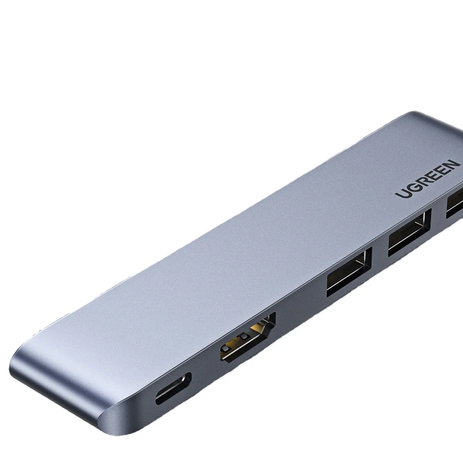 

USB Type C хаб UGREEN, двойной адаптер для HDR RJ45 USB PD 3,0 SD для M1 MacBook Pro, док-станция Thunderbolt 3, USB C 3.0 Type-C HUB