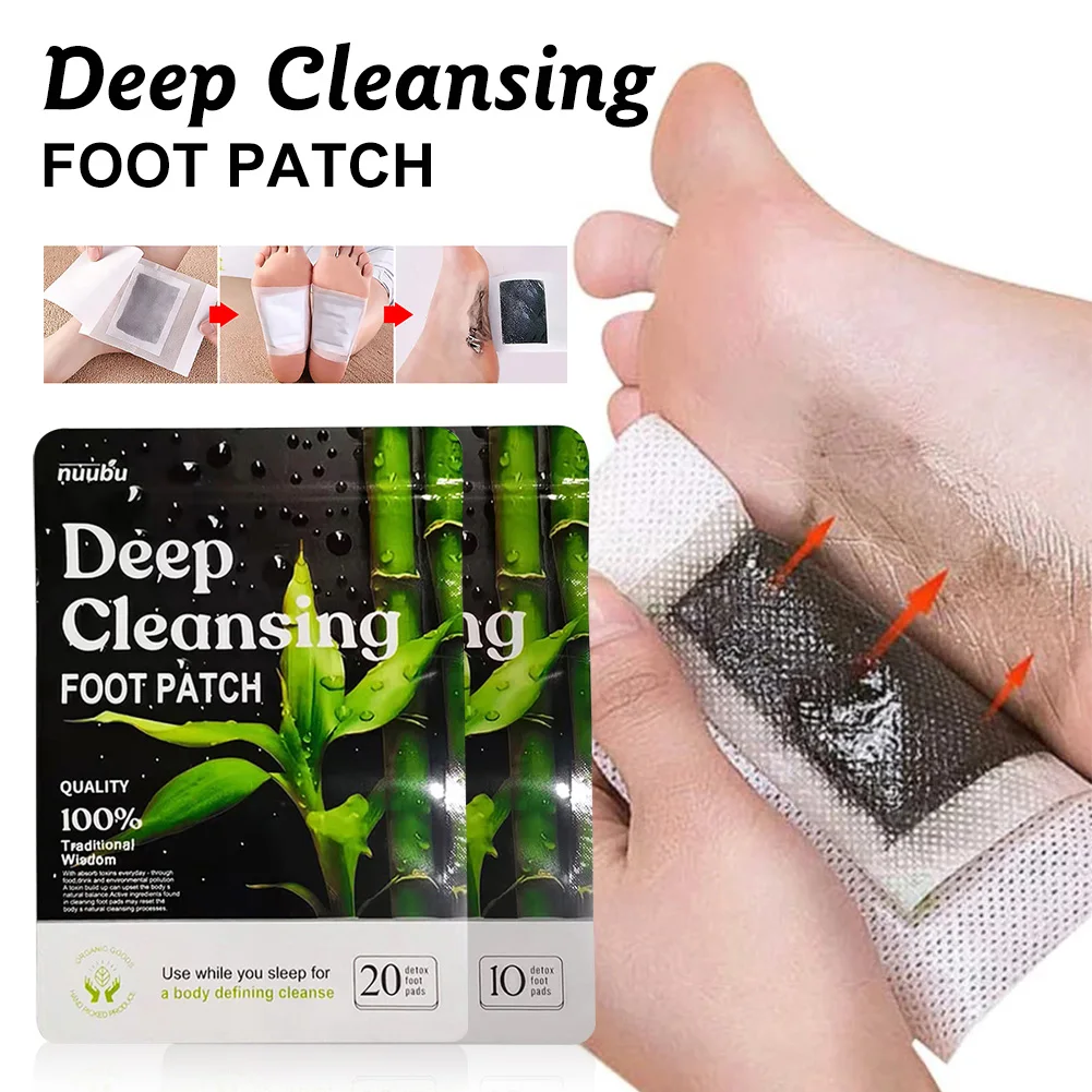 10/20pcs Foot Patches Natural Deep Cleansing Foot Pads Stress Relief Improve Sleep Body Detox Feet Stickers Foot Care
10/20pcs Foot Patches Natural Deep Cleansing Foot Pads Stress Relief Improve Sleep Body Detox Feet Stickers Foot Care