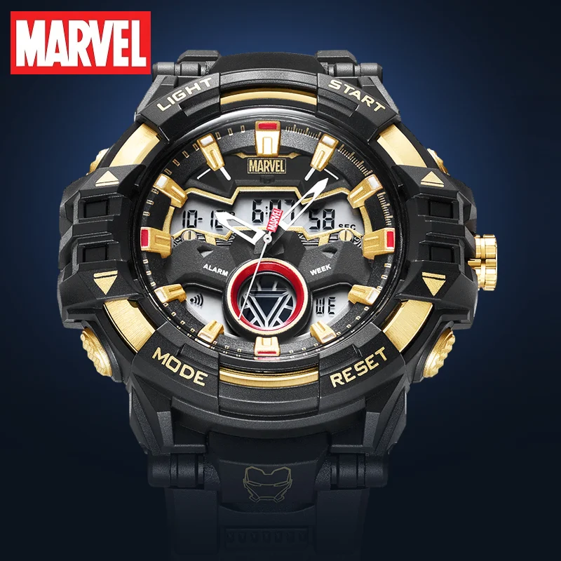 Marvel Iron Man Sport Dual Display Wristwatch Stop Watch Chronograph Alarm Clock Hourly Boy Quartz Digital New Relogio Masculino
Marvel Iron Man Sport Dual Display Wristwatch Stop Watch Chronograph Alarm Clock Hourly Boy Quartz Digital New Relogio Masculino