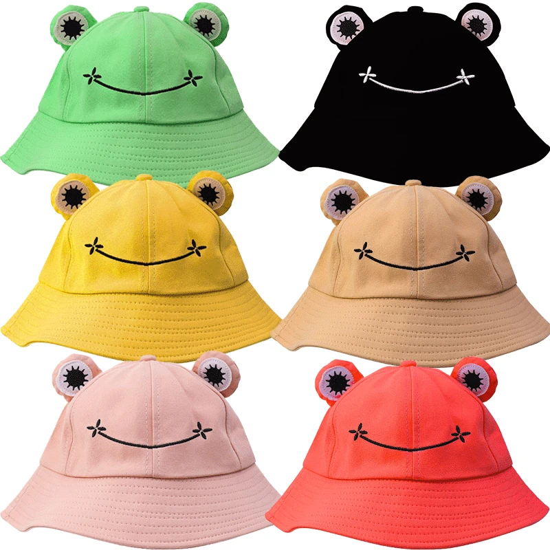 Cartoon Frog Bucket Hat Panama Fishing Hat Cartoon Cute Hats for Women Men Bob Chapeau Outdoor Sun Fisherman Caps
Cartoon Frog Bucket Hat Panama Fishing Hat Cartoon Cute Hats for Women Men Bob Chapeau Outdoor Sun Fisherman Caps