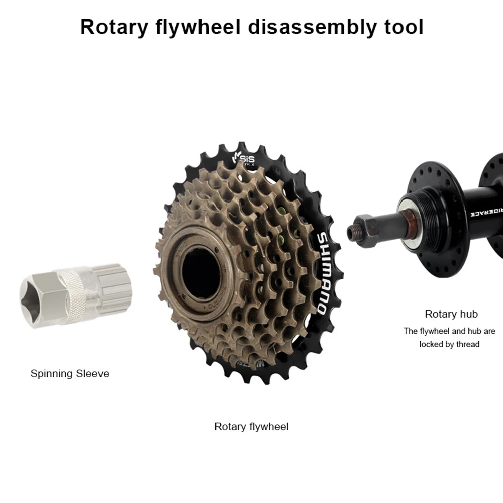 Bicycle Lockring Freewheel Sleeve Bike Remover Repair Tool For Rotary Flywheel Stainless Steel Cycling Accessories 44.5x22.5mm
Bicycle Lockring Freewheel Sleeve Bike Remover Repair Tool For Rotary Flywheel Stainless Steel Cycling Accessories 44.5x22.5mm