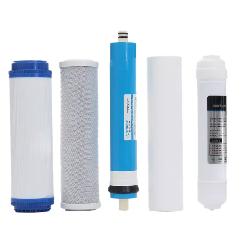 5Pcs 5 Stage Ro Reverse Osmosis Filter Replacement Water Purifier Cartridge Equipment With 50 Gpd Membrane Water Filter Kit
5Pcs 5 Stage Ro Reverse Osmosis Filter Replacement Water Purifier Cartridge Equipment With 50 Gpd Membrane Water Filter Kit