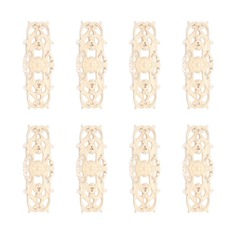 8X Rubber Wood Carved Applique Retro Furniture Crafts Decor New(22.5x8cm)
8X Rubber Wood Carved Applique Retro Furniture Crafts Decor New(22.5x8cm)