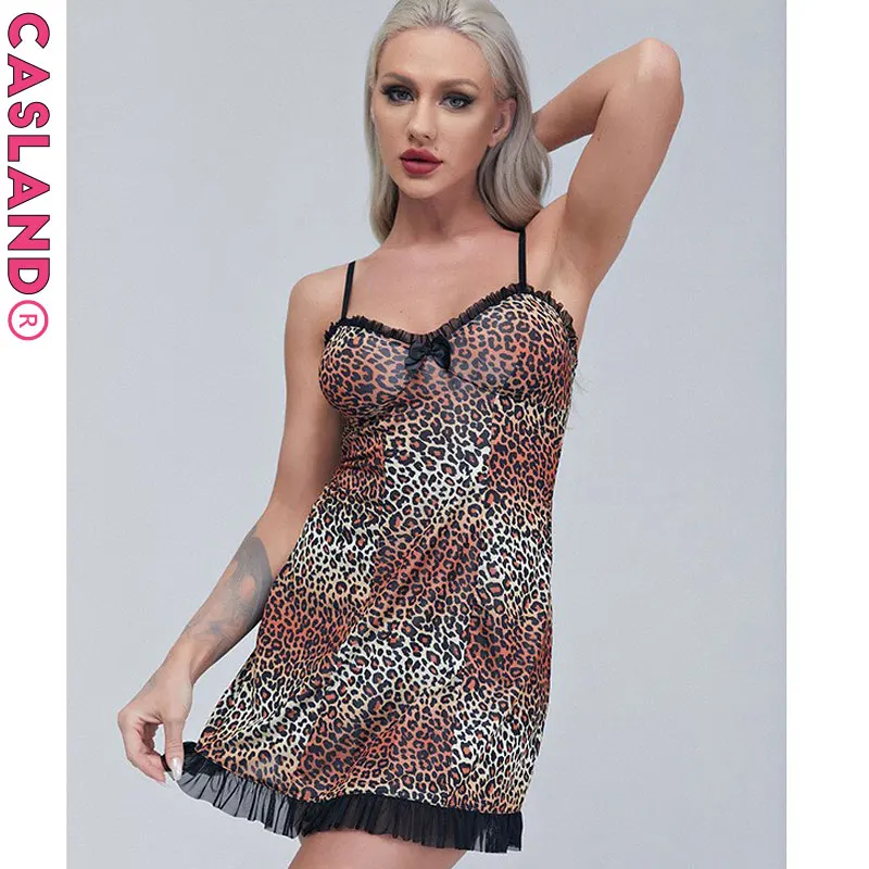 Leopard Print Nuisette Femme Laciness Night Dress Women Mini Skirt Chemise De Nuit Spaghetti Strap Nightwears For Ladies Camison
Leopard Print Nuisette Femme Laciness Night Dress Women Mini Skirt Chemise De Nuit Spaghetti Strap Nightwears For Ladies Camison