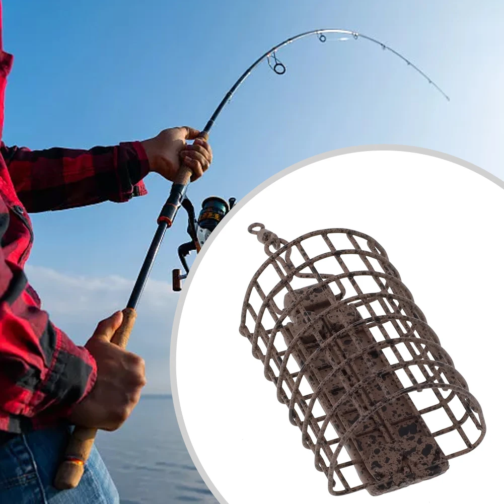 Carp Fishing Cage Nesting Device Feeder 20-60g Lure Cage Feeder Basket Round Square Metal Swivel Feeders Fish Tackle Accessory
Carp Fishing Cage Nesting Device Feeder 20-60g Lure Cage Feeder Basket Round Square Metal Swivel Feeders Fish Tackle Accessory