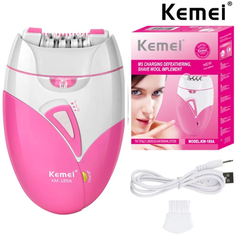 Kemei 189A Women Painless Epilator Rechargeable Body Hair Removal Machine Electric Shaving Private Part Bikini Armpit Depilation
Kemei 189A Women Painless Epilator Rechargeable Body Hair Removal Machine Electric Shaving Private Part Bikini Armpit Depilation