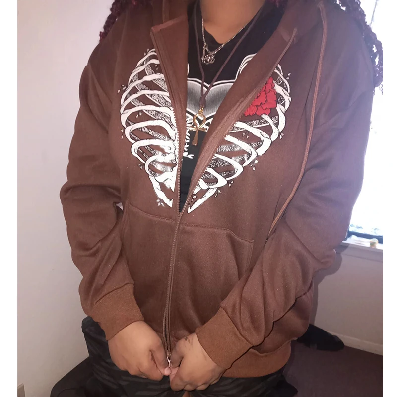 Harajuku Sweatshirt Women's Loose sternum love print Coat zip Up cardigan jacket streetwear clothes hoodie vintage size Pullover
Harajuku Sweatshirt Women's Loose sternum love print Coat zip Up cardigan jacket streetwear clothes hoodie vintage size Pullover