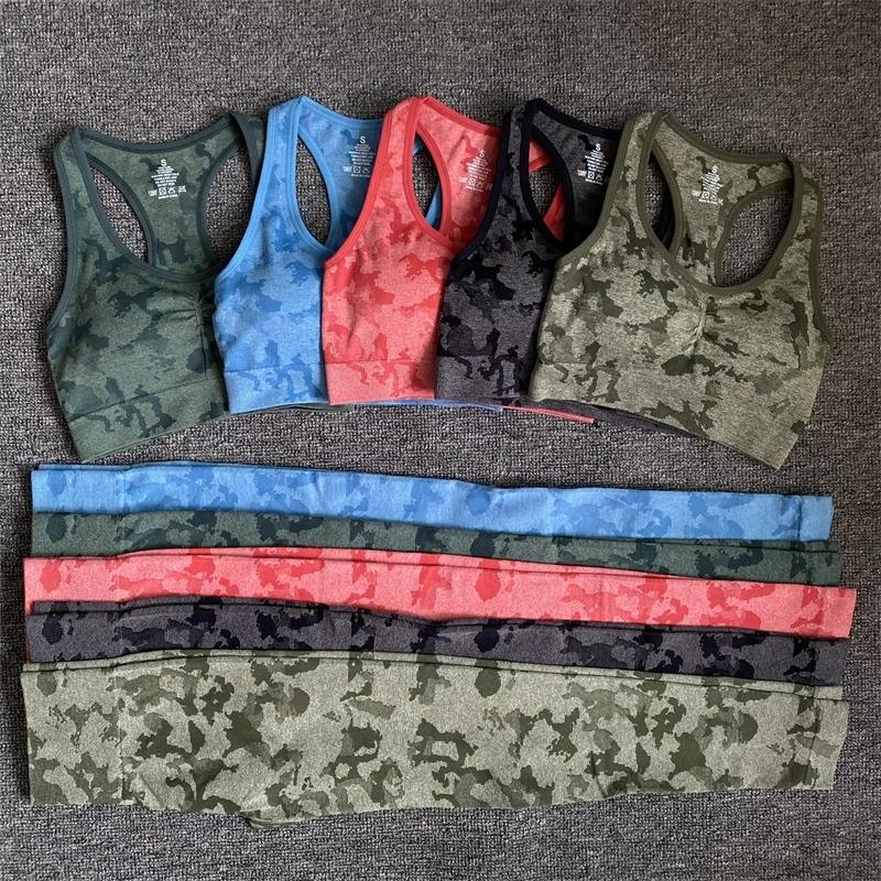New 2PCS/Set Seamless Camo Yoga Set Women Fitness Workout Sport Suit Girls Gym Clothing Yoga Leggings+Sport Bra Femme Sportswear
New 2PCS/Set Seamless Camo Yoga Set Women Fitness Workout Sport Suit Girls Gym Clothing Yoga Leggings+Sport Bra Femme Sportswear