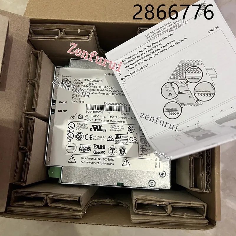 NEW QUINT-PS/1AC/24DC/20 24V 20A 2866776 Power Module High Quality Fully Tested Fast Ship
NEW QUINT-PS/1AC/24DC/20 24V 20A 2866776 Power Module High Quality Fully Tested Fast Ship