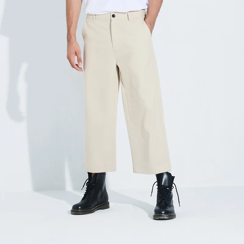 Solid Color Casual Men's Pants New Cotton Loose Straight-leg Business Trousers Men's Hong Kong Style Japanese Fashion Trousers
Solid Color Casual Men's Pants New Cotton Loose Straight-leg Business Trousers Men's Hong Kong Style Japanese Fashion Trousers