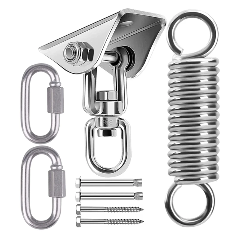 Ceiling Hook Hanging Chair Swing Spring 360° Rotatable Ceiling Bracket 450KG Swing Suspension Hook Punching Bag Yoga,Etc
Ceiling Hook Hanging Chair Swing Spring 360° Rotatable Ceiling Bracket 450KG Swing Suspension Hook Punching Bag Yoga,Etc