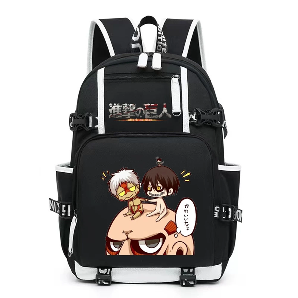 Дорожный рюкзак унисекс с аниме атака на Титанов Эрена Эрвин Смит, повседневная школьная сумка, студенческие рюкзаки 
Дорожный рюкзак унисекс с аниме атака на Титанов Эрена Эрвин Смит, повседневная школьная сумка, студенческие рюкзаки