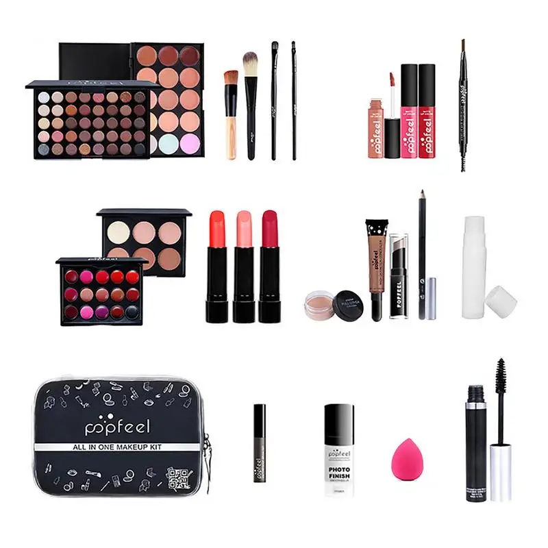 Make Up Sets Beauty Multi-purpose Lipstick Eyeshadow Eyebrow Pencil Lip Gloss Foundation Makeup Brush Powder Puff Cosmetics Kit
Make Up Sets Beauty Multi-purpose Lipstick Eyeshadow Eyebrow Pencil Lip Gloss Foundation Makeup Brush Powder Puff Cosmetics Kit
