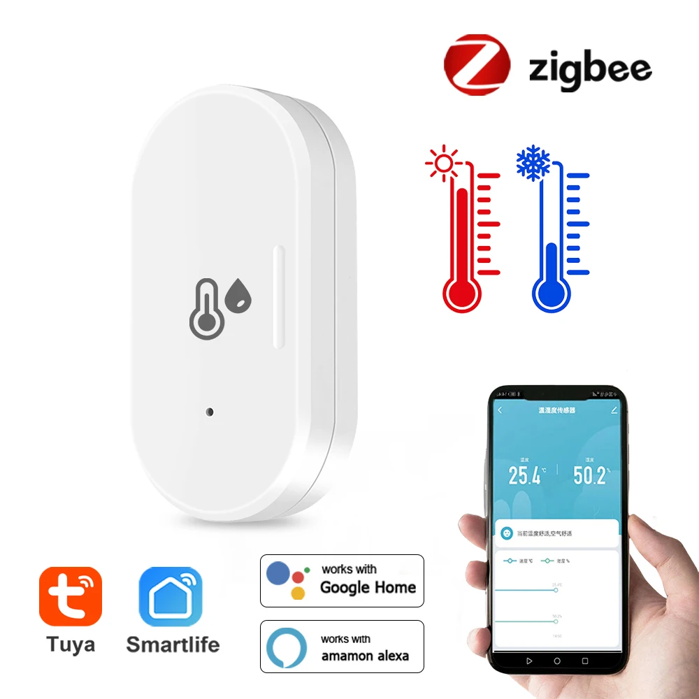 Tuya ZigBee и WiFi датчик влажности умный дом мониторинг в реальном времени беспроводные датчики работают с Alexa Google Home
Tuya ZigBee и WiFi датчик влажности умный дом мониторинг в реальном времени беспроводные датчики работают с Alexa Google Home
