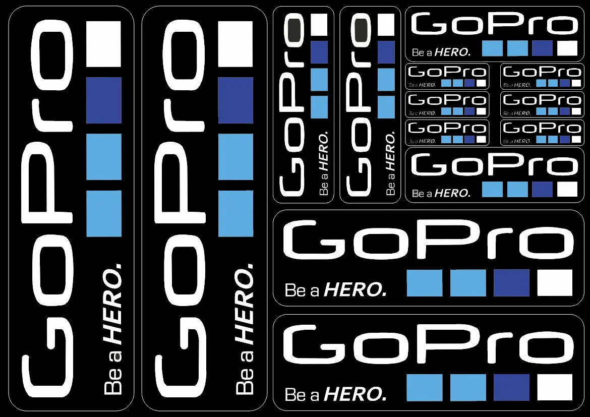 GoPro Hero Action Camera Replacement Decals Stickers Graphic Vinyl cycling Decals
GoPro Hero Action Camera Replacement Decals Stickers Graphic Vinyl cycling Decals